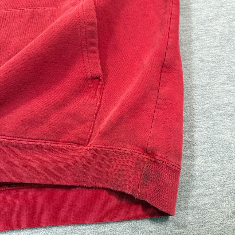 4Hunnid Hoodie Men M Red Pullover‎ Script Logo Streetwear Graphic Distressed - Picture 4 of 9